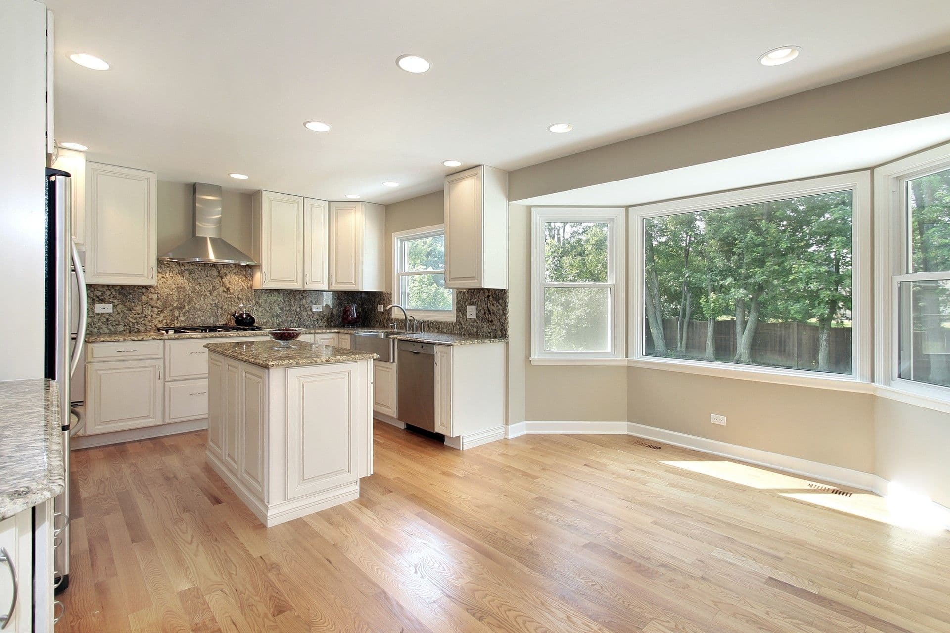 Windows in kitchen