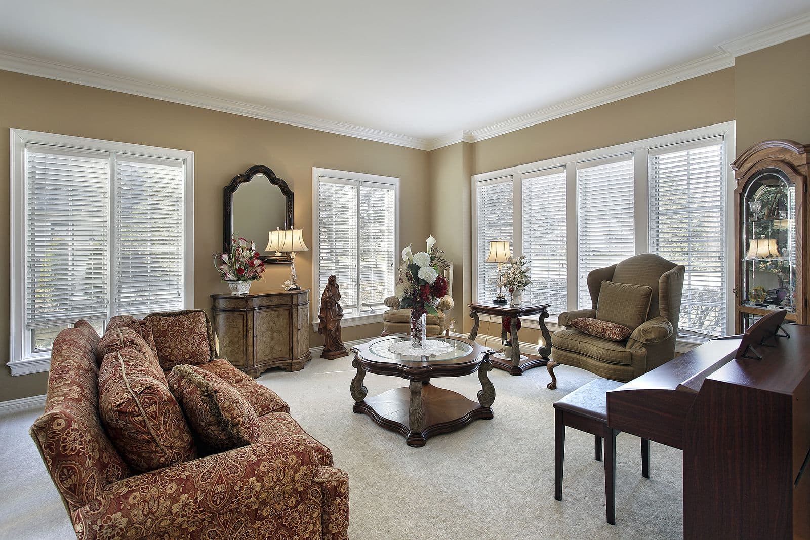 Living Room with windows